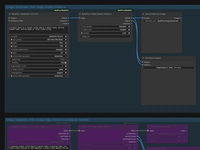 Thumbnail of the Generate and Enhance workflow